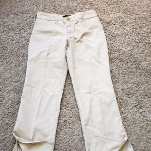 Banana Republic Wide Leg Khaki Pants